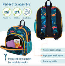 Load image into Gallery viewer, Wildkin Jurassic Dinosaurs 12 Inch Backpack

