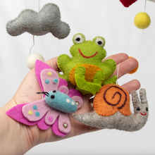 Load image into Gallery viewer, The Winding Road Baby Mobile Spring Garden Friends Nursery Decor
