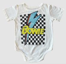 Load image into Gallery viewer, Rowdy Sprout David Bowie Checkered Bolt Onesie
