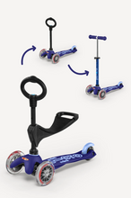 Load image into Gallery viewer, Micro Kickboard Mini 3in1 Scooter Blue
