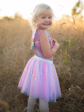 Load image into Gallery viewer, Great Pretenders Rainbow Sequins Skirt, Wings, Wand Size 4-6y
