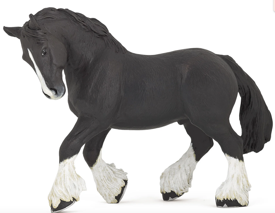 Papo Black Shire Horse