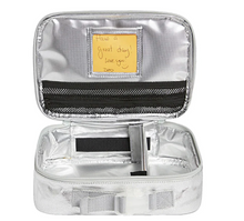 Load image into Gallery viewer, State Bags Metallic Rodgers Lunch Box Butterflies
