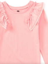 Load image into Gallery viewer, Tea Collection Long Sleeve Lace Trim Top Cherry Blossom
