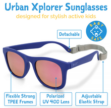 Load image into Gallery viewer, Jan &amp; Jul Urban Xplorer Sunglasses Aurora Lenses Navy
