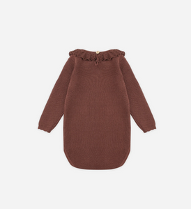 Rylee + Cru Ruffle Collar Bodysuit Burgundy