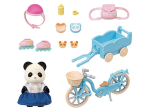 Calico Critters Cycle & Skate Set - Panda Girl