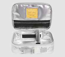 Load image into Gallery viewer, State Bags Metallic Rodgers Lunch Box Blue
