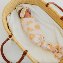 Load image into Gallery viewer, Copper Pearl Swaddle Blanket Cutie
