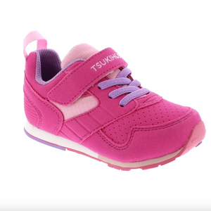Tsukihoshi Racer Fuchsia/Pink Child Shoes