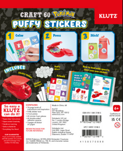 Klutz Pokémon Color-In 3D Puffy Stickers