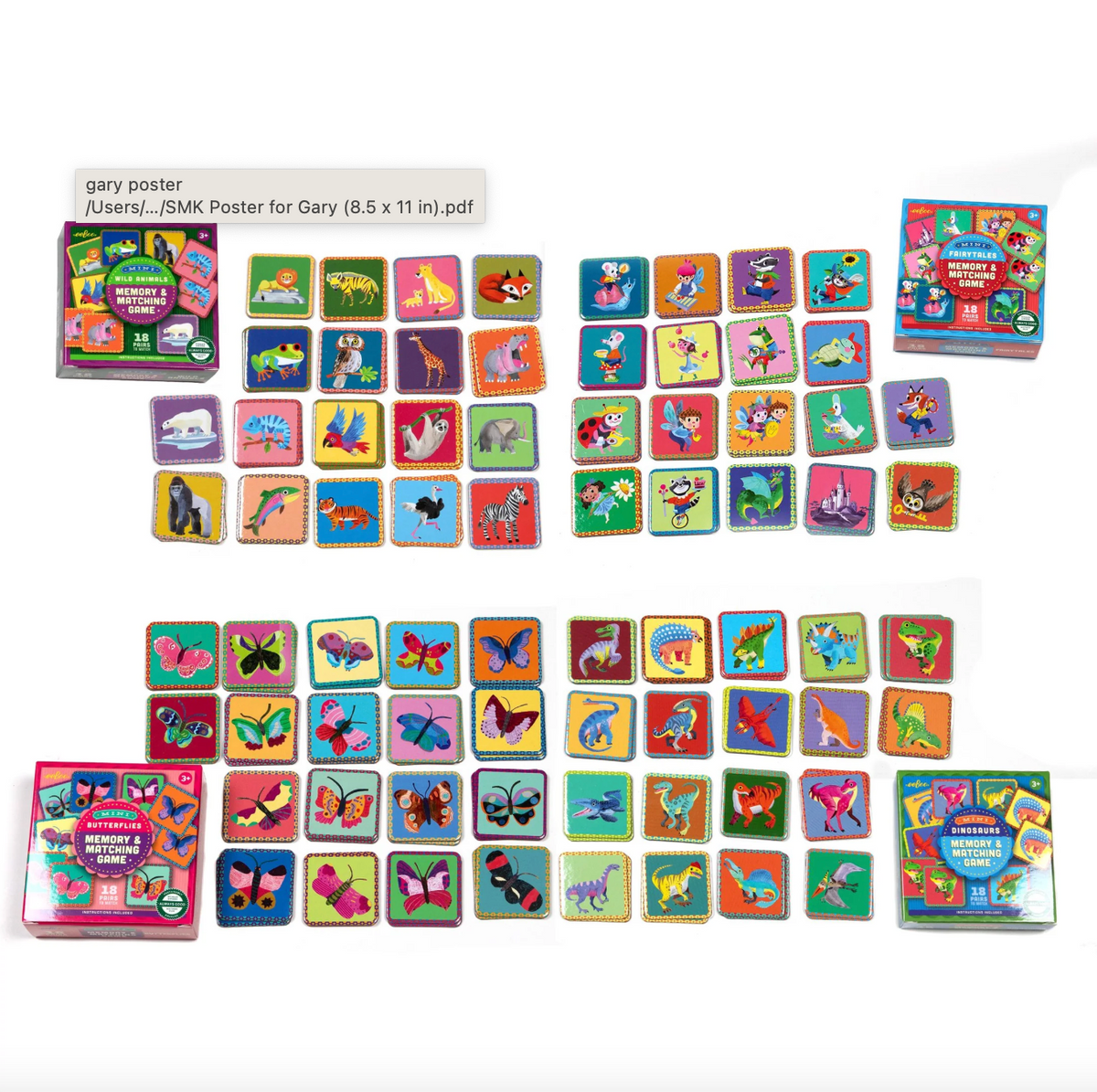 Eeboo Mini Memory & Matching Game – Silver Moon Kids