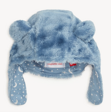 Load image into Gallery viewer, Magnetic Me Winter Sky Minky Magnetic Bear Hat
