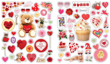 Load image into Gallery viewer, Eyelike Valentines 400 Reusable Stickers Paperback Book
