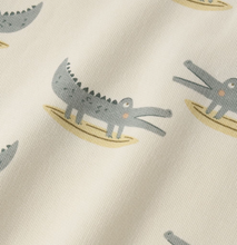 Load image into Gallery viewer, Rylee + Cru Relaxed Bubble Romper Alligators
