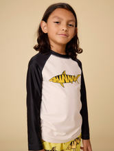 Load image into Gallery viewer, Tea Collection Long Sleeve Graphic Rash Guard Chalk
