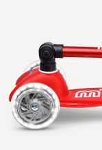 Load image into Gallery viewer, Micro Kickboard Mini Micro Deluxe Foldable LED Scooter Ages 2-5 Years Red
