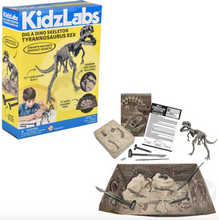 Laden Sie das Bild in den Galerie-Viewer, KidzLabs Grabe ein Dino Skelett Tyrannosaurus Rex
