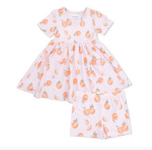 Load image into Gallery viewer, Angel Dear Twirly Dress With Cartwheel short Sweet Peach
