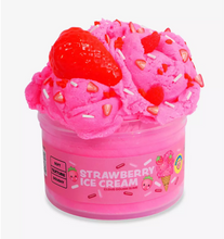 Load image into Gallery viewer, Peachybbies Strawberry Ice Cream Cloud Dough Slime
