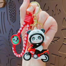 Load image into Gallery viewer, Panda Scooter Key Charm
