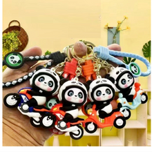 Load image into Gallery viewer, Panda Scooter Key Charm
