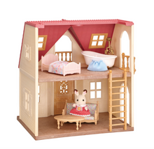 Laden Sie das Bild in den Galerie-Viewer, Sylvanian Families Gemütliches Häuschen mit rotem Dach – Starterset
