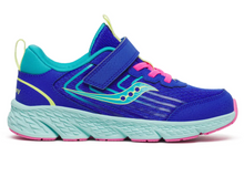 Laden Sie das Bild in den Galerie-Viewer, Saucony Wind 3.0 A/C Lila/Türkis Größe 5M Große Kinder
