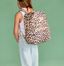 Load image into Gallery viewer, State Bags Recycled Polycanvas Kane Double Pocket Backpack Leopard
