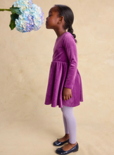 Load image into Gallery viewer, Tea Collection Velour Ballet Dress Cosmic Berry
