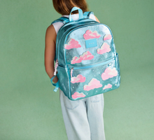 Laden Sie das Bild in den Galerie-Viewer, State Bags Kane Double Pocket Backpack Metallic Clouds

