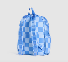 Laden Sie das Bild in den Galerie-Viewer, State Bags Kane Backpack Charms Blue Checkerboard
