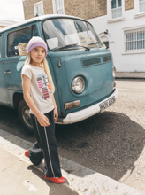 Laden Sie das Bild in den Galerie-Viewer, Tea Collection Lace Trim Track Pants Jet Black
