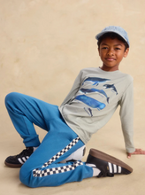 Laden Sie das Bild in den Galerie-Viewer, Tea Collection Stripe Out Joggers Cadet Blue
