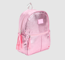 Load image into Gallery viewer, State Bags Metallic Kane Pink Silver Single Pocket Backpack
