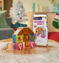 Load image into Gallery viewer, Magna-Tiles microMAGS Gingerbread House 24 Piece Travel Set
