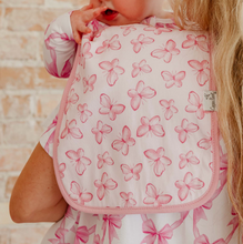 Laden Sie das Bild in den Galerie-Viewer, Copper Pearl Burp Cloths 3-Pack Bow My Gosh
