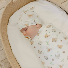 Load image into Gallery viewer, Copper Pearl Knit Swaddle Blanket Wilder
