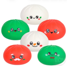 Load image into Gallery viewer, The Toy Network Christmas Squish &amp; Stretch Dumplings 3.5"
