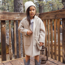Load image into Gallery viewer, Rylee + Cru Longline Coat Stone

