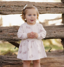 Load image into Gallery viewer, Rylee + Cru Raglan Dress Owls
