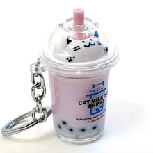 Laden Sie das Bild in den Galerie-Viewer, Bubble Tea Katze Schlüsselanhänger Schlüsselanhänger
