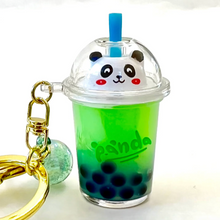 Laden Sie das Bild in den Galerie-Viewer, Panda Boba Tea Schwimmender Schlüsselanhänger
