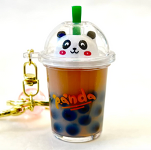 Laden Sie das Bild in den Galerie-Viewer, Panda Boba Tea Schwimmender Schlüsselanhänger
