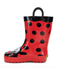 Load image into Gallery viewer, Western Chief Lucy Ladybug Rain Boot Red
