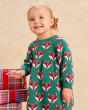Load image into Gallery viewer, Tea Collection Family Fox Sweater Dress Foxwood Fair Isle
