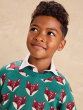 Load image into Gallery viewer, Tea Collection Family Fox Sweater Foxwood Fair Isle
