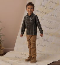Load image into Gallery viewer, Rylee + Cru Pocketed Flannel Shirt Holiday Plaid
