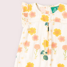 Load image into Gallery viewer, Little Green Radicals Flora Frill Summer Romper
