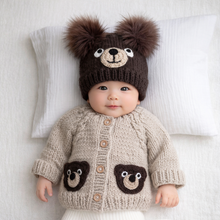 Load image into Gallery viewer, Huggalugs Brown Bear Cardigan
